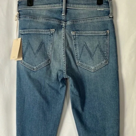 NWT Mother Mid rise Dazzler Ankle fray (Wash: Riding the cliffside) Size 26 - Picture 3 of 10